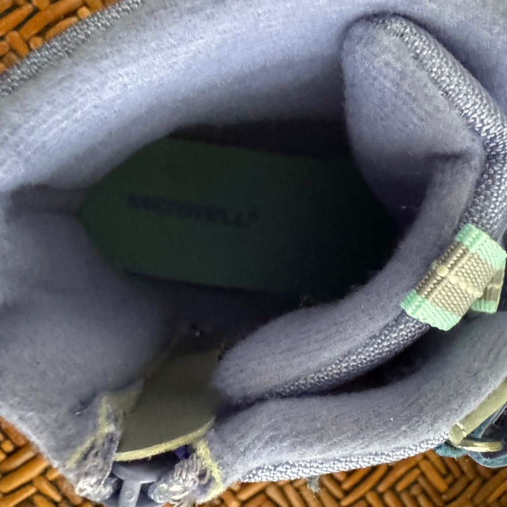 Merrell Big Kid's Polar Trekker Snow Boot 🥾in Gray/Purple/Turquoise BRAND NEW - Picture 9 of 9